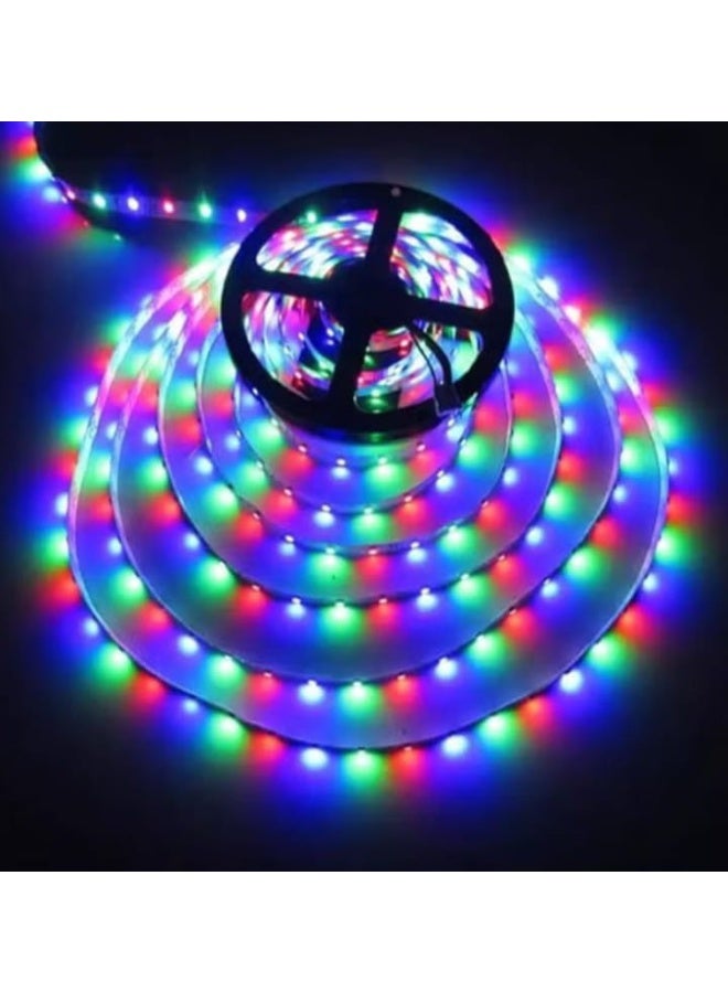 شريط إضاءة LED مع ريموت كنترول – 4 م × 1 سم، مثالي لإضفاء إضاءة حيوية واحتفالية على أي مكان. - Image 4